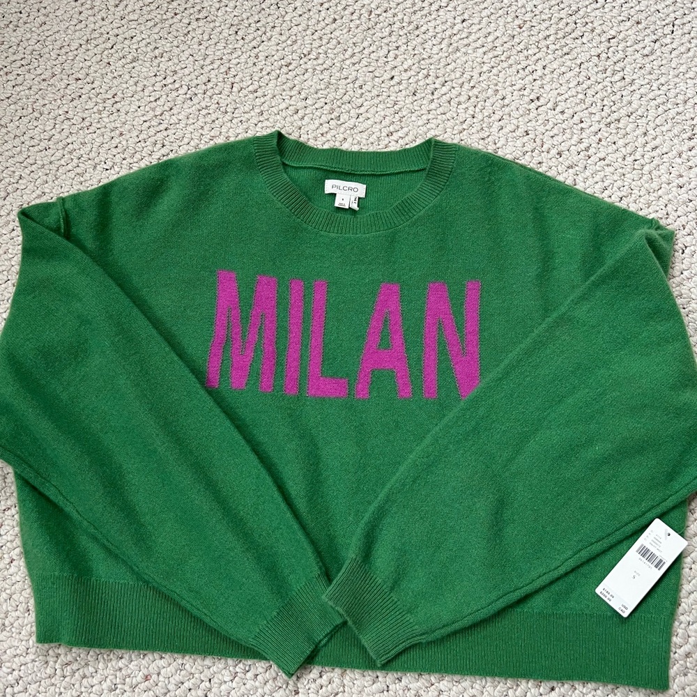 Anthropologie Alani Cashmere Sweater by Pilcro Crewneck Milan